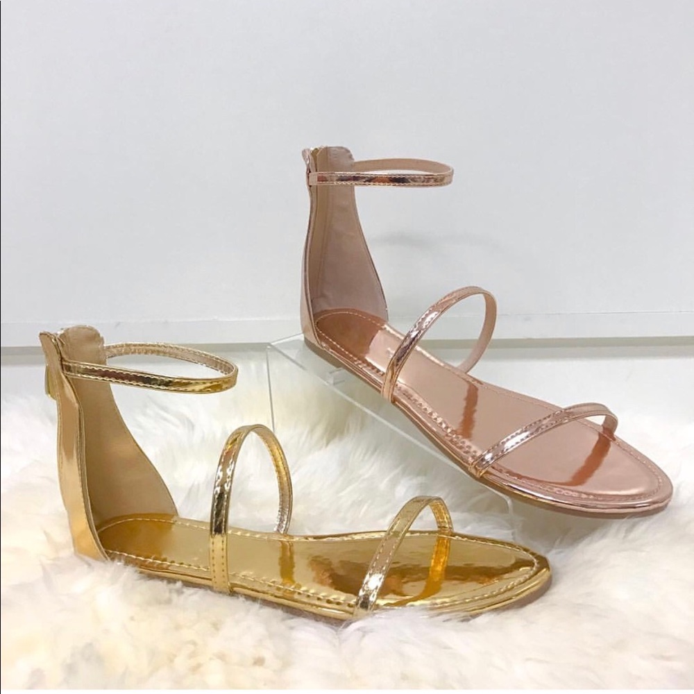 💥Yoli rose gold sandals💥